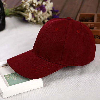 Fashion Retro Solid Color Men and Women Universal Baseball Cap Outdoor Sports Casual Girl Ponytail  Hat Sale