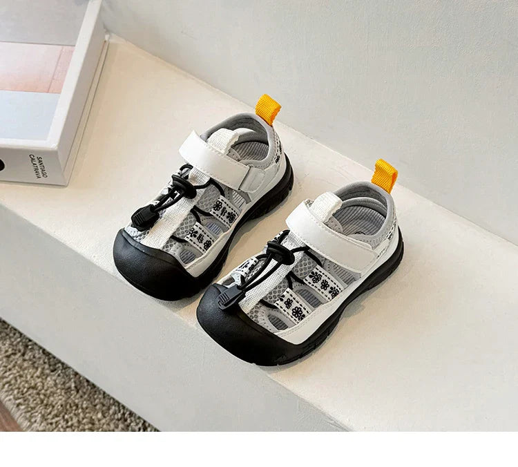 Children Sport Sandals Baby Soft Breathable Beach Sandals Summer Boys Girls Hollow Cool Running Shoes Kids Buckle Sandals