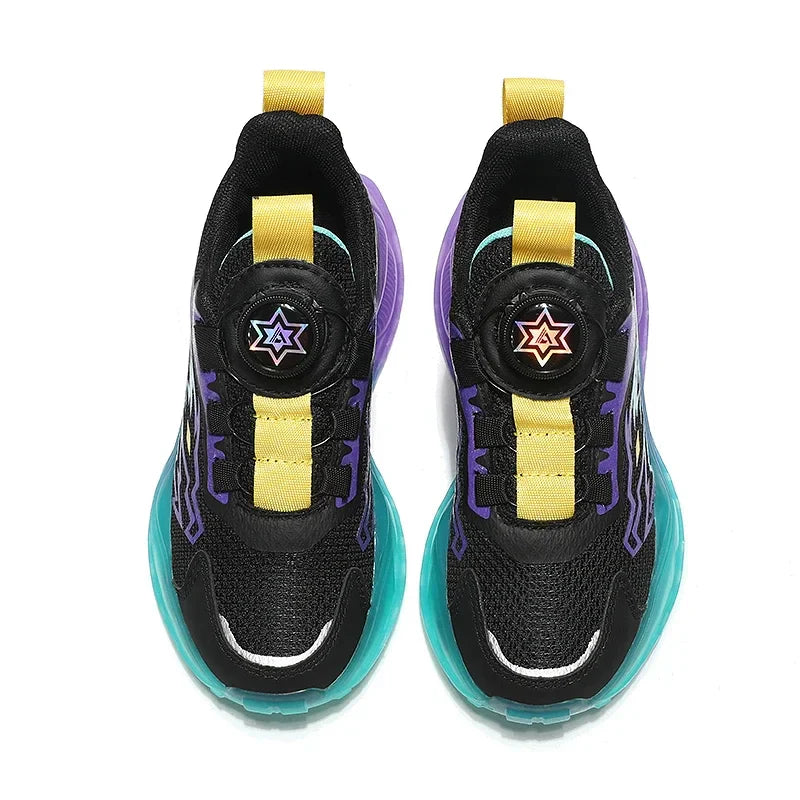 New Anti-skid Leather Kids Sneakers for Boys Running Walking Lightweight Casual Shoes With Fashion Dragon Pattern Size 28-39