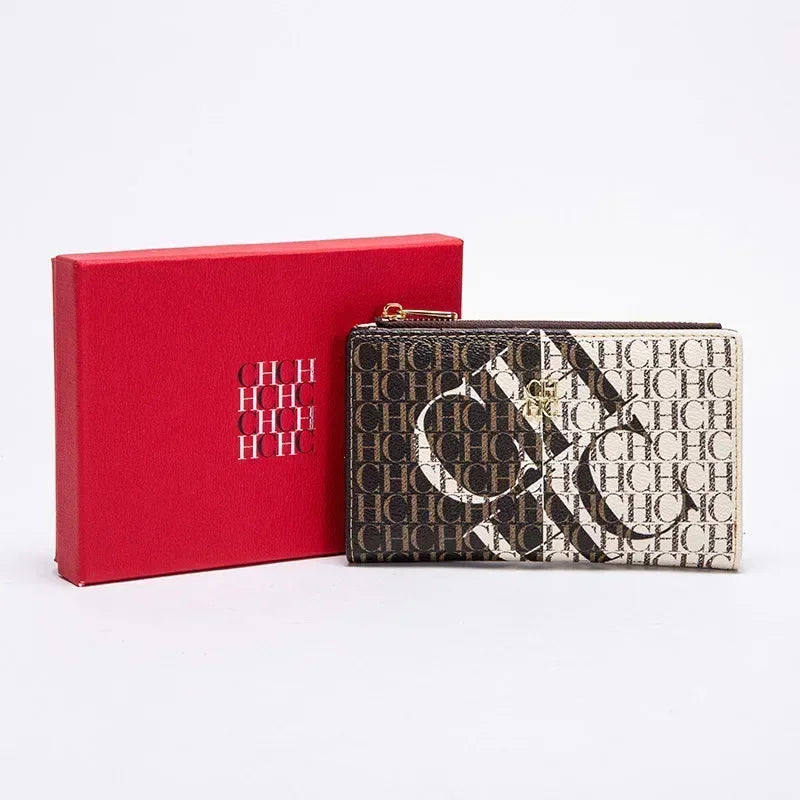 Exquisite Compact Portable High-quality Wallet High-end Feel Light Luxury Women's Cartoon Pattern Printed Wallet