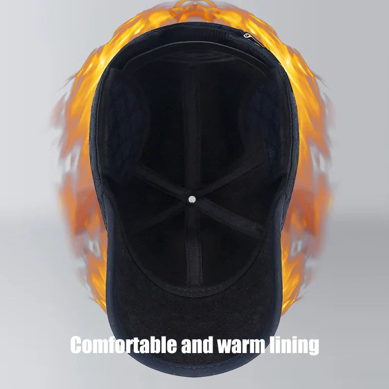 New Unisex Middle-Aged and Elderly Winter WindProof, Cold-Proof and Warm Baseball Cap With Ear Protection, Thickened Peaked Cap
