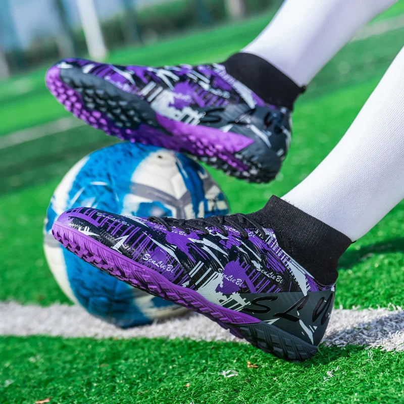 Size 34-46 Men FG/TF Football Boots Futsal Professional Unisex Kids Soccer Shoes Training Outdoor Boys Football Shoes Sneakers