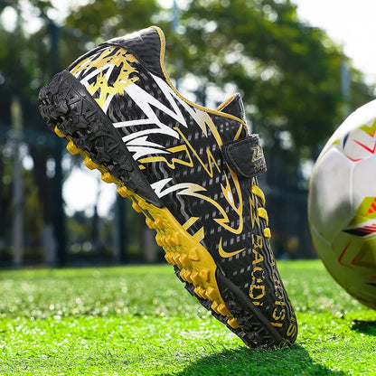 New Men Kids Football Boots Ultralight Professional Boys Match Grass Soccer Shoes Cleats Non-Slip Training Shoes Drop Shipping