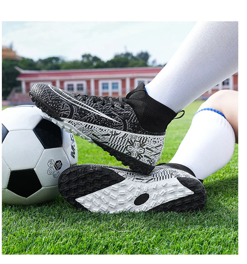 Superfly FG Football Boots Outdoor Soccer Cleats Shoes Soft Sport Professional Shoes Breathable Comfortable Boots Plus Size