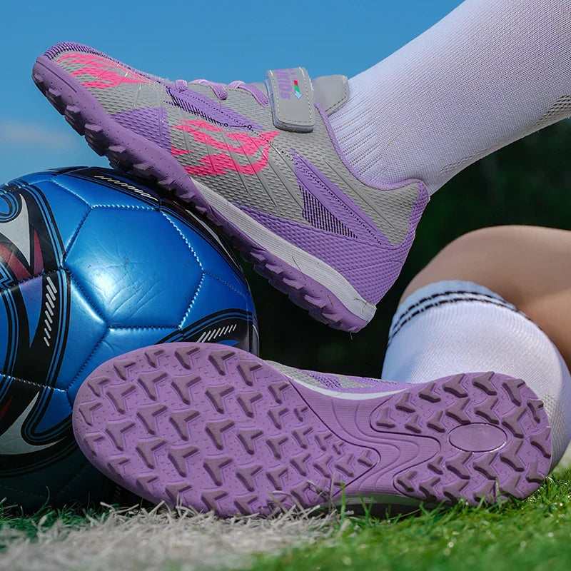 Kids Soccer Cleats Unisex Child Turf Soccer Shoes Indoor Youth Football Boots Artificial Ground Trainning Futsal Sneaker Outdoor