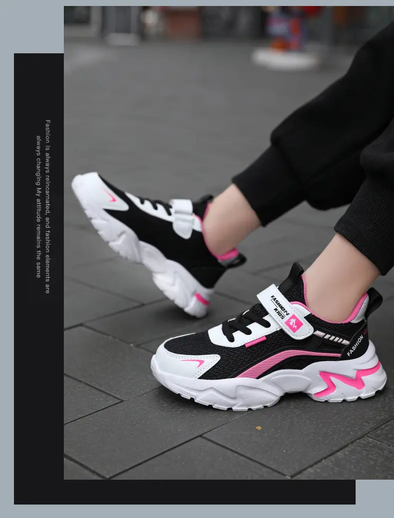 Children's Sports Shoes Kids Running Sneakers for Boys Girls Air Mesh Breathable Outdoor School Casual Fashion Shoes Anti-skid