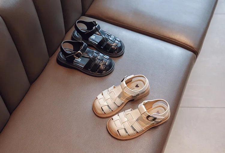 2025  New Summer Princess Sandals For Women's Kids Soft Sole Roma Single Shoes Children's Fashionable Outdoor Footwear