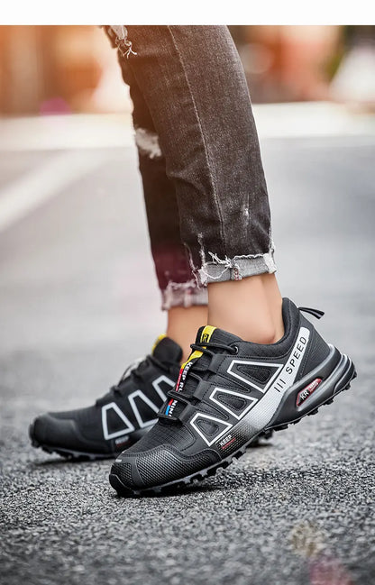 Men‘s Waterproof Hiking Shoes Outdoor Trainers Lace-up Climbing Shoes Women Trekking Sneakers Anti-slip Hunting Tactical Sneaker