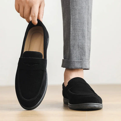 Men's Slip On Loafers Preppy Lightweight Breathable Comfort Outdoor Flats Non Slip Soft Sole Casual Daily Walking Shoes