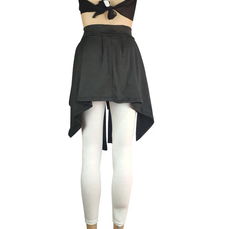 Yoga Skirts Long Straps Tennis Ballet Skirt Women All-match Hip Covering Bottoms Yoga Skirt With Anti-glare Straps