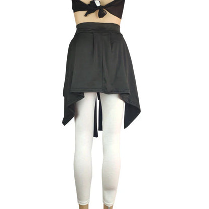 Yoga Skirts Long Straps Tennis Ballet Skirt Women All-match Hip Covering Bottoms Yoga Skirt With Anti-glare Straps