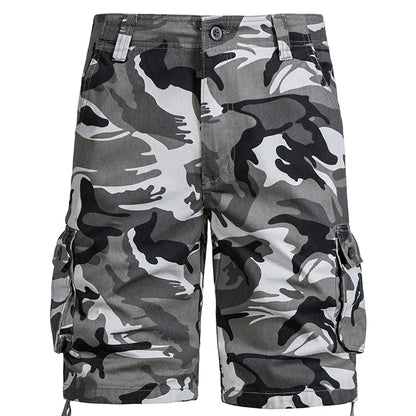Mens Camo Shorts Men Camouflage Overalls Loose Casual Outdoor Sports Half Pants Side Pocket Cotton Comfortable Shorts