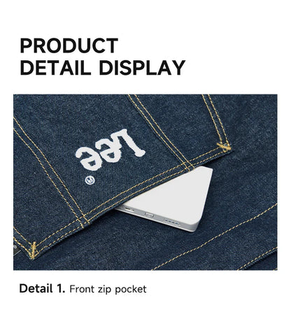 Multiple Pockets Large Capacity Denim Tote Bag Women Trend Commuting Work Shopping Ladies Jeans Handbag Utility Traveling
