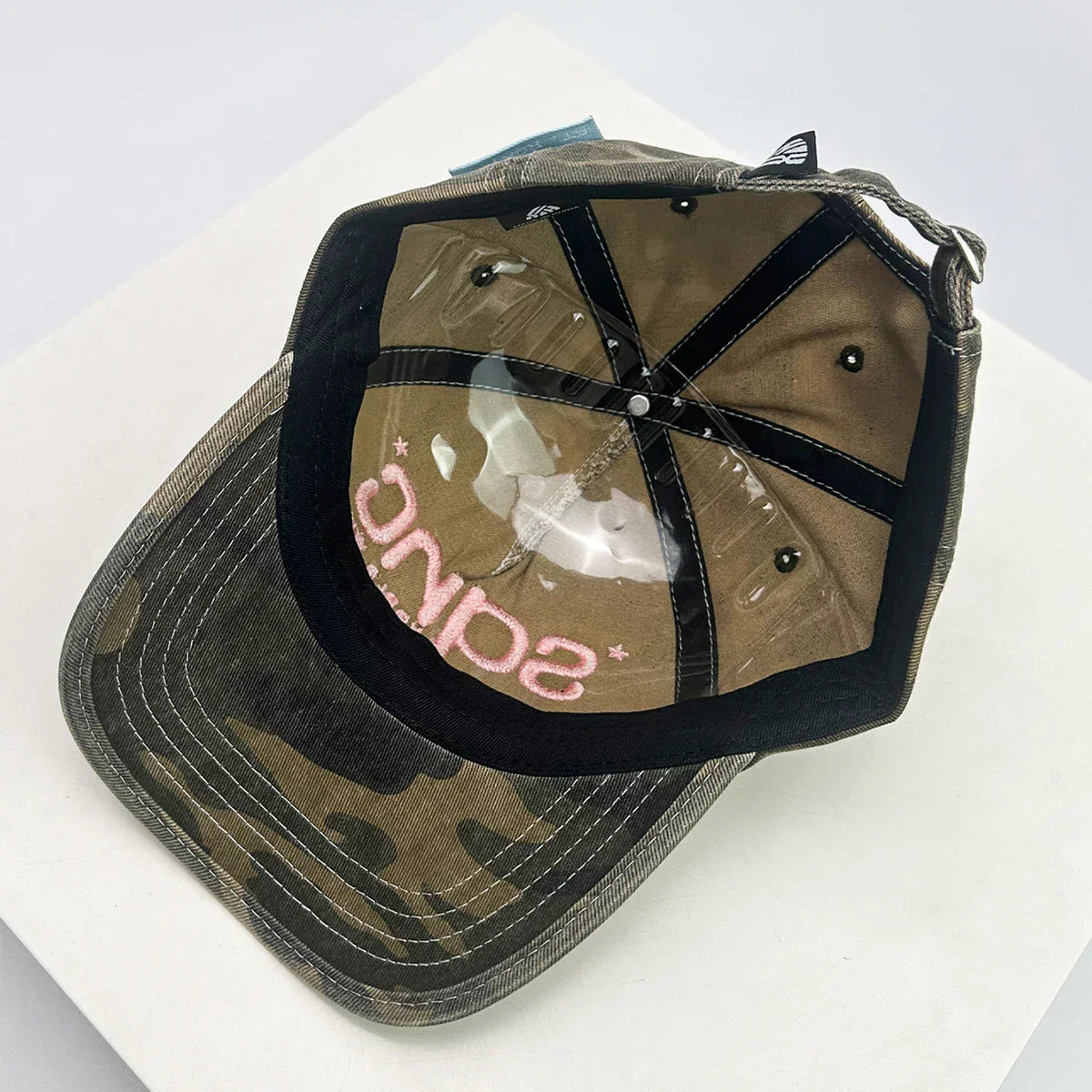 New Unisex American Style CAMO Letter Embroidery Baseball Hats Breathable Hip Hop Sunshade Peaked Caps Versatile Fashion Niche