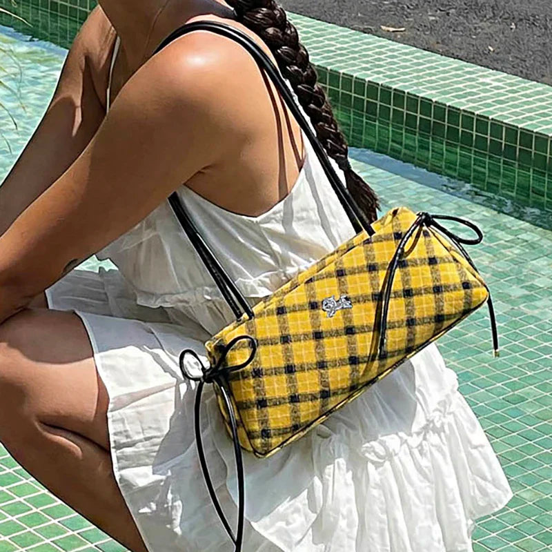 New Retro American Style Crossbody Bag Women's Handbag Fashionable Handheld Bag Casual Single Shoulder Bag Simple Style Handbag