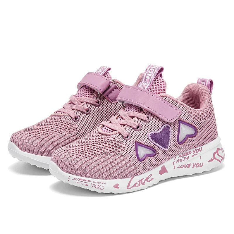 Cozy Knit Shoes for Girls Ultra Breathable Sneakers Lightweight Footwear Comfy and Casual Spring and Summer Gift Idea for Her