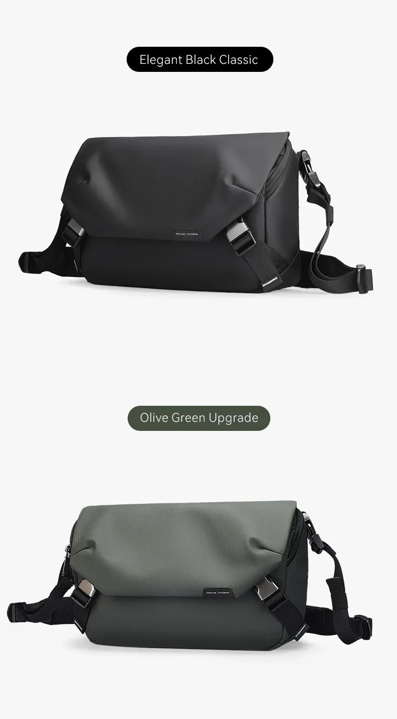 Leather Waterproof Multifunction Messenger Bag Large Capacity Sling Shoulder Bags mens crossbody bag