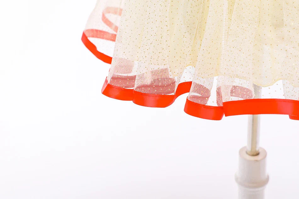 Summer Snow White Dress for Girls Breathable Puffed-Sleeve Tulle Princess Dress Snow White Themed Party Gown Halloween Costume