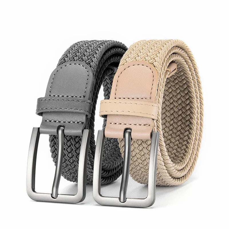 Fashionable Men's Elastic Belt Braided Belt Personality Trendy Men's Tactical Belt Outdoor Adventure Multifunctional Belt