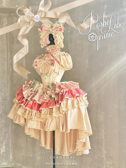 Girls Birthday Lolita Dress 2024 Spring and Summer Women's Tube Top Satin Bowknot Slim Pettiskirt Short Mini Party Dress