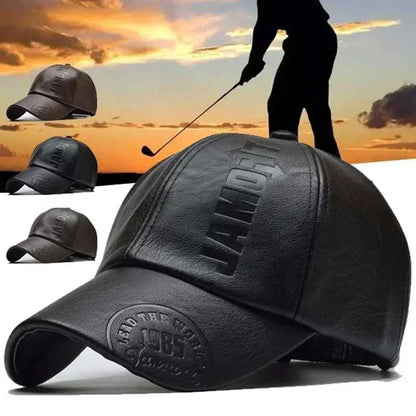 Vintage Men Beret Hat Leather Flat Hats Warm Autumn Winter Windproof Adjustable High Quality Peaked Cap Mens Retro Beret Caps