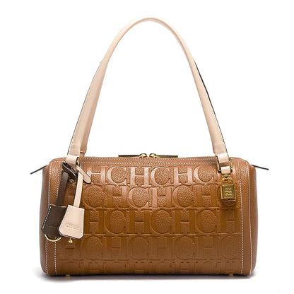 Fashion Classic Women's Boston Bag Autumn Winter New Collection 2025 Letter Design Shoulder Bag Texture Shoulder Bag
