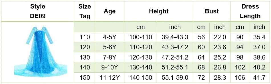 Children Elsa Cosplay Little Girls Princess Carnival Birthday Sequin Dress Kids Cinderella Performance Blue White Rose Red Dress