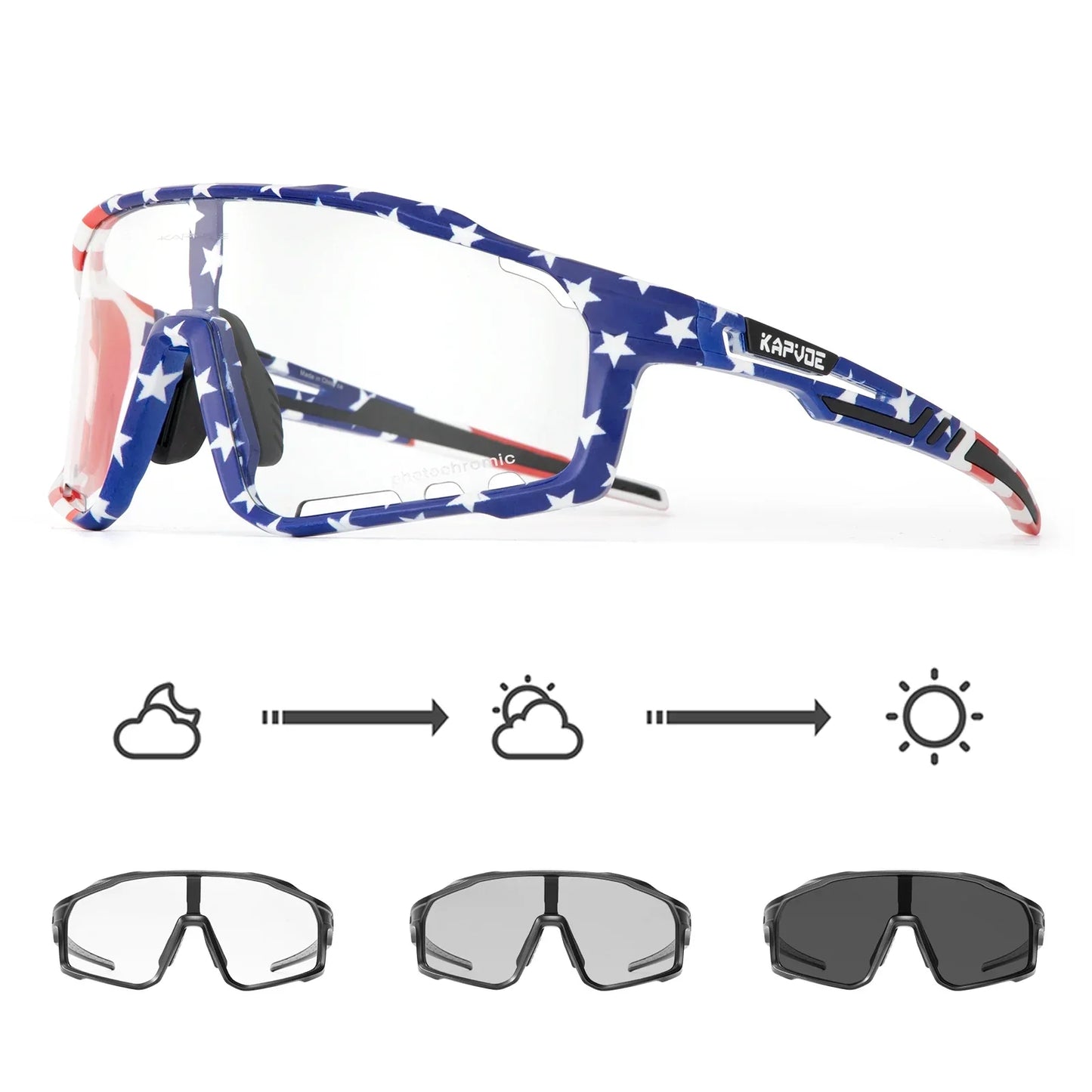 Photochromic Sunglasses Men's Women Sports Cycling Glasses Road Running Goggles MTB Bike Bicycle Mtb Eyewear For Driving