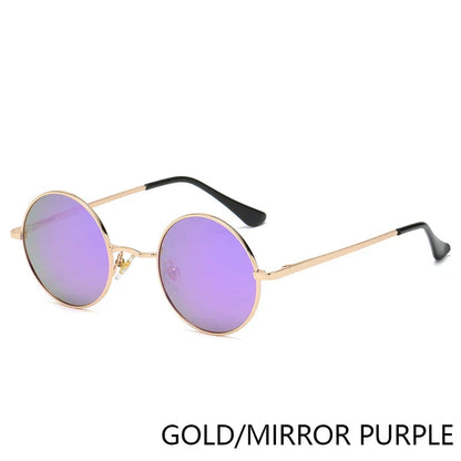 Retro Polarized Round Metal Frame Sunglasses Eyewear For Men and Women Driving Fishing Brand Designer Sun Glasses UV400
