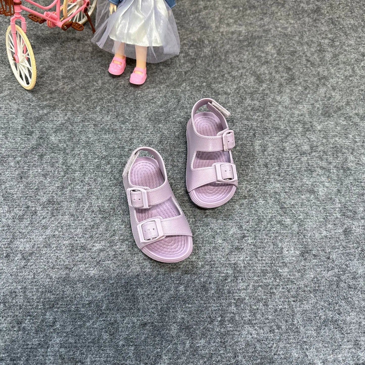 Fashion Popular Solid Color Children's Beach Sandals Trendy Design Kids Girl Boy Casual Flat Casual Shoes Summer Kids Sandal