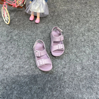 Fashion Popular Solid Color Children's Beach Sandals Trendy Design Kids Girl Boy Casual Flat Casual Shoes Summer Kids Sandal