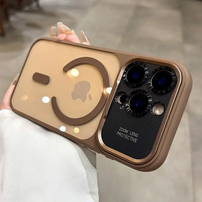 Original Clear Magnetic for Magsafe Case for iPhone 17 16 15 14 13 Pro Max 17 Air Full Lens Camera Protection Shockproof Cover