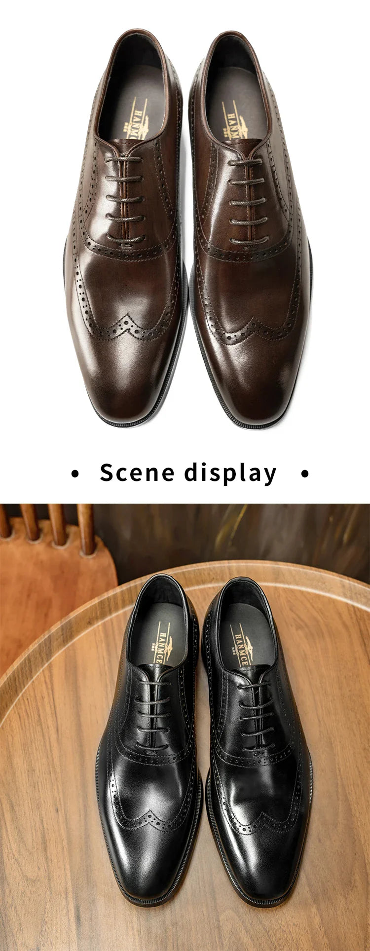 Men Casual Dress Shoes Patchwork Oxford Genuine Leather Formal Shoes for Male Party Dinner British Footwear