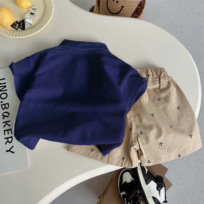 IENENS Summer Baby Clothing Sets Polo-shirt + Shorts Suits 0-4 Years Kids Boy Short Sleeve Holiday Clothes Casual Outfits