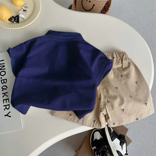 IENENS Summer Baby Clothing Sets Polo-shirt + Shorts Suits 0-4 Years Kids Boy Short Sleeve Holiday Clothes Casual Outfits