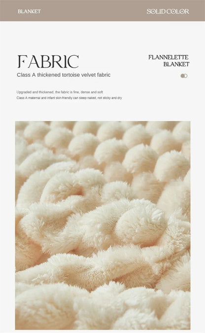 Turtle Velvet Autumn Winter Warm Sleeping Blanket Soft Comfortable Flannel Fleece Blankets for Bed Cozy Fluffy Warmth Blanket