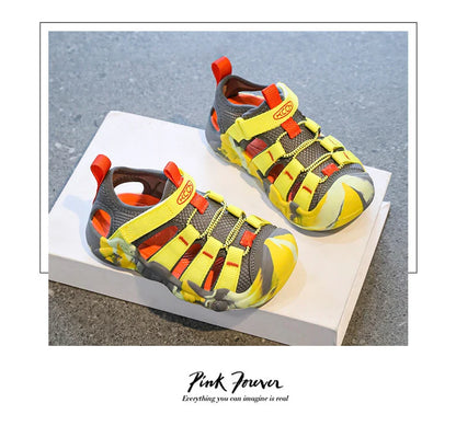 Children Sandals Boy Girls Barefoot Shoes Summer Luxury Design Kids Casual Sneaker Outdoor Beach Sports Sandals for Boy Girls