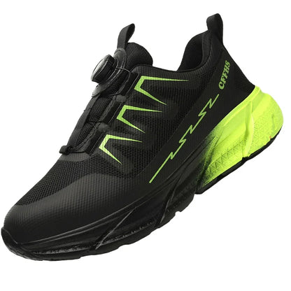 Rotating Button New Safety Shoes Women Anti-smash Anti-puncture Work Shoes Fashion Female Sport Shoes Security Protective Shoes