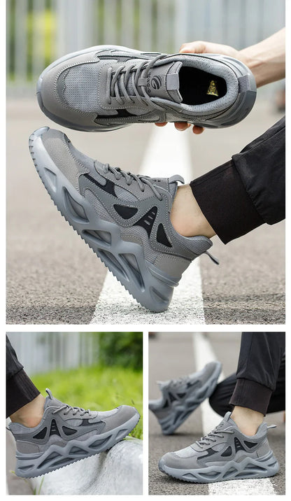 Lightweight Safety Shoes Men Work Shoes Steel Toe Cap Working Boots Sneakers Man Anti Puncture Breathable Sport Work Shoes