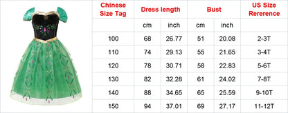 Girls Elsa Anna Dress Children Princess Carnival Dress Kids Jasmine Rapunzel Pageant Flower Disguise Cosplay Christmas Costume