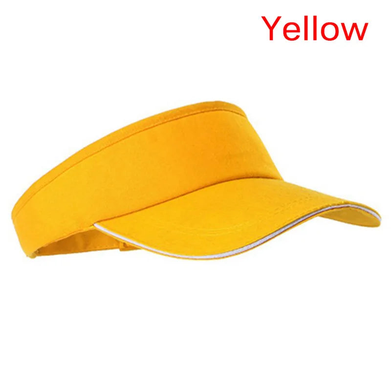 New Tennis Caps Men Women Adjustable Sport Headband Classic Sun Sports Visor Hat Running Caps Tennis Beach Hat Outdoor SportsHat