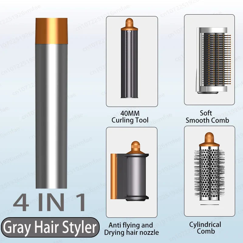6 IN 1 Hair Styler 110V Negative Ion Hair Dryer Set Multi Hair Styler Professional Blow Dryer Brush for Curling Gift for Women