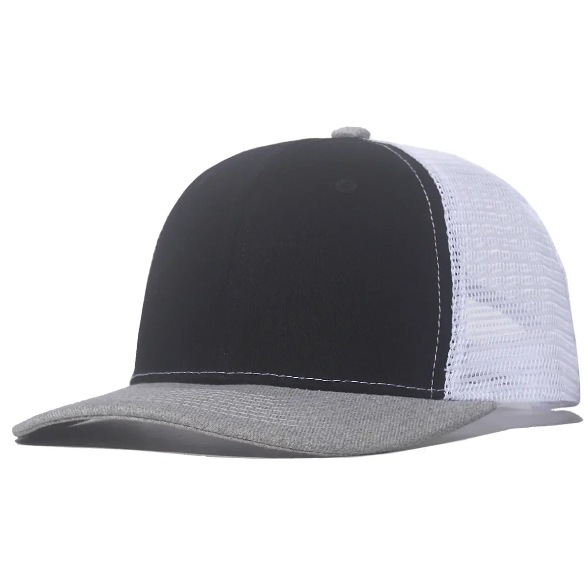 New Fashion Slight Curved Brim Baseball Cap For Men Women Summer Breakable Net Blank Truck Caps Sun Hat