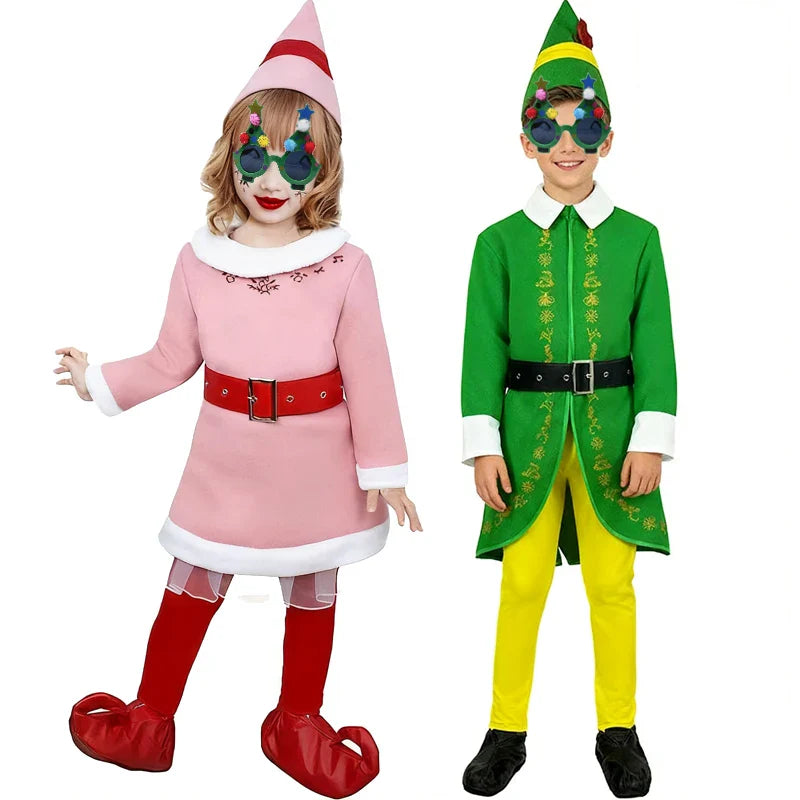 Roupa Infantil de Natal para Meninas, Vestido de Ano Novo, Conjunto de Natal Infantil, Fantasia de Natal para Meninos, Presentes de Festa de Carnaval para Crianças