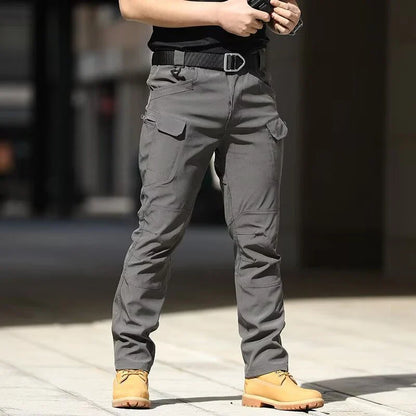 Men Casual Cargo Pants 2025 New Male Summer Tactical Wear Resist Quick Dry Outdoor Trousers Multi Pockets Hike Work Trousers