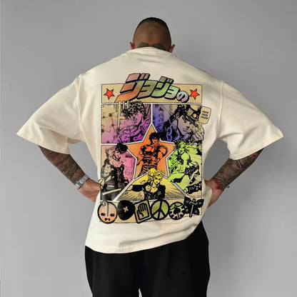 Men's Clothing Harajuku Summer Y2k Graphic T Shirts Oversized Loose Cotton Women's Short Sleeve Tee Tops