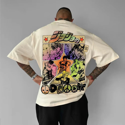 Men's Clothing Harajuku Summer Y2k Graphic T Shirts Oversized Loose Cotton Women's Short Sleeve Tee Tops
