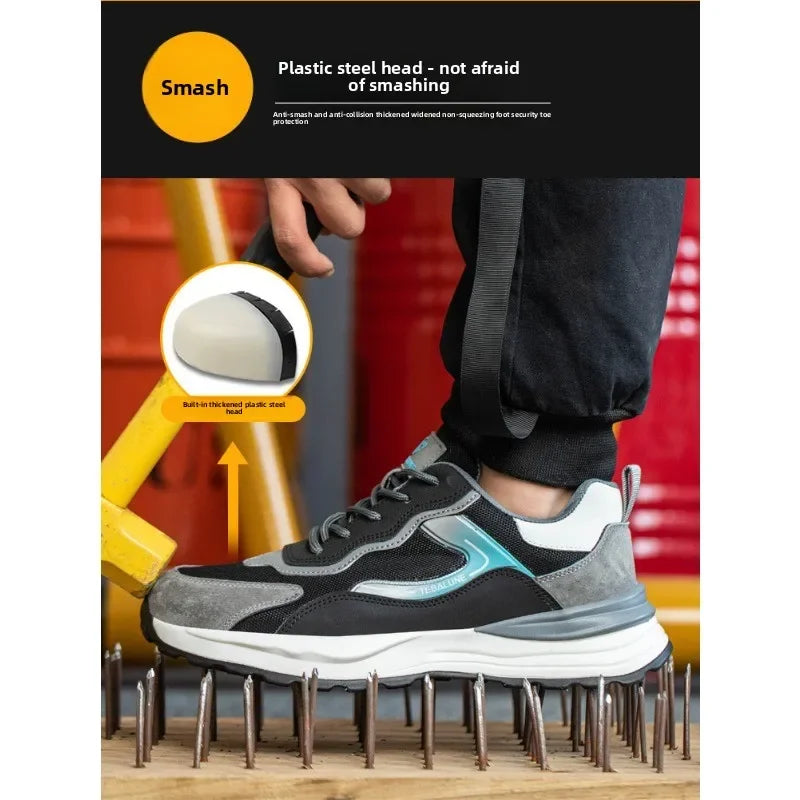 Breathable labor protection shoes, safety shoes, odor proof protective shoes, insulated shoes, construction site work shoes