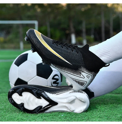 Men Football Boots Professional Soccer Cleats Non Slip Resistant Training Shoes Outdoor Match Sneakers Adult Teenagers Athlete