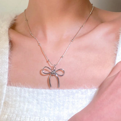 Pendent Necklace for Women Punk Simple Zircon Tassel Clavicle Chain Choker Elegent Party Gift Jewelry Girl